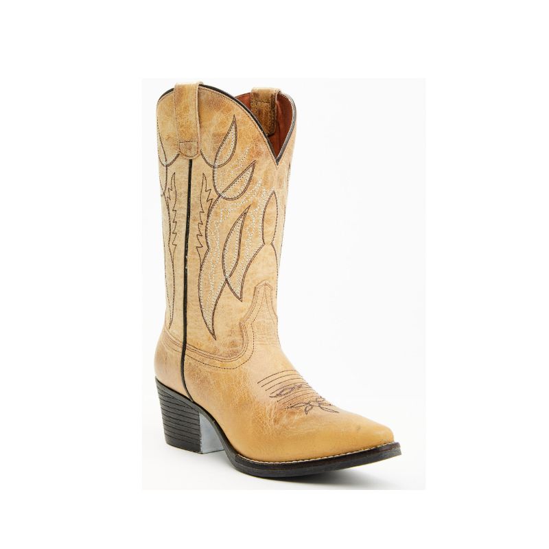 LAREDO - WOMEN'S LIVIA WESTERN BOOTS - SNIP TOE-CARAMEL