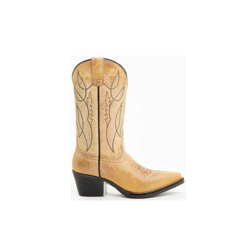 LAREDO - WOMEN'S LIVIA WESTERN BOOTS - SNIP TOE-CARAMEL