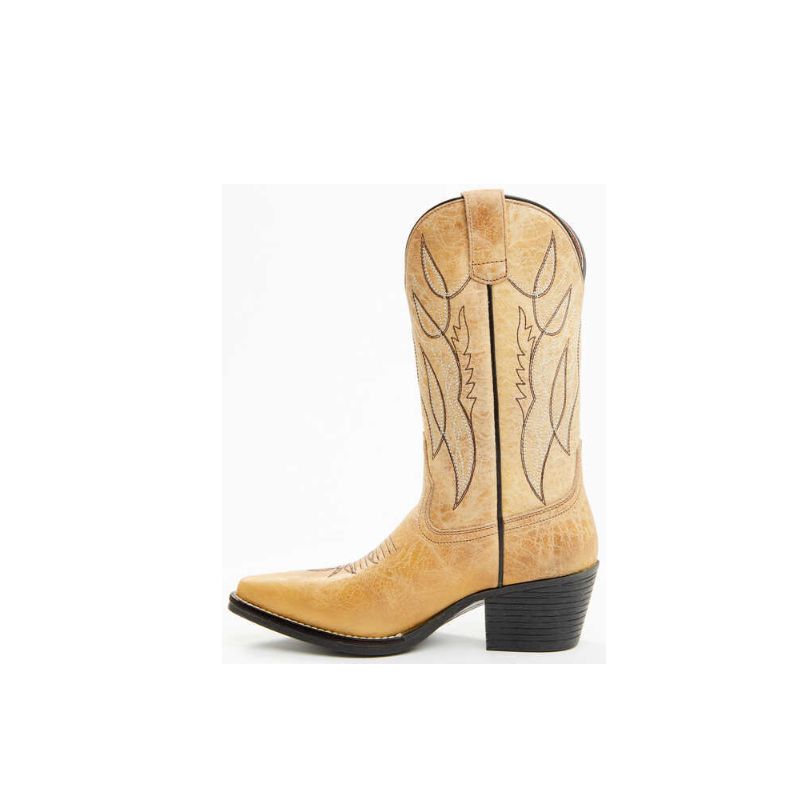 LAREDO - WOMEN'S LIVIA WESTERN BOOTS - SNIP TOE-CARAMEL