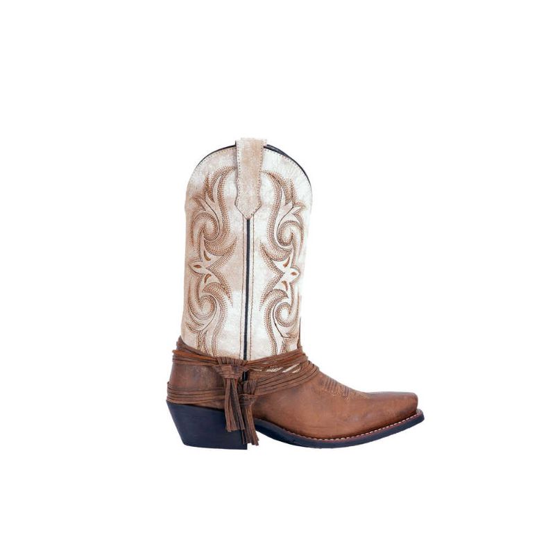 LAREDO - WOMEN'S MYRA ANKLE FRINGE WESTERN BOOTS - SQUARE TOE-SA