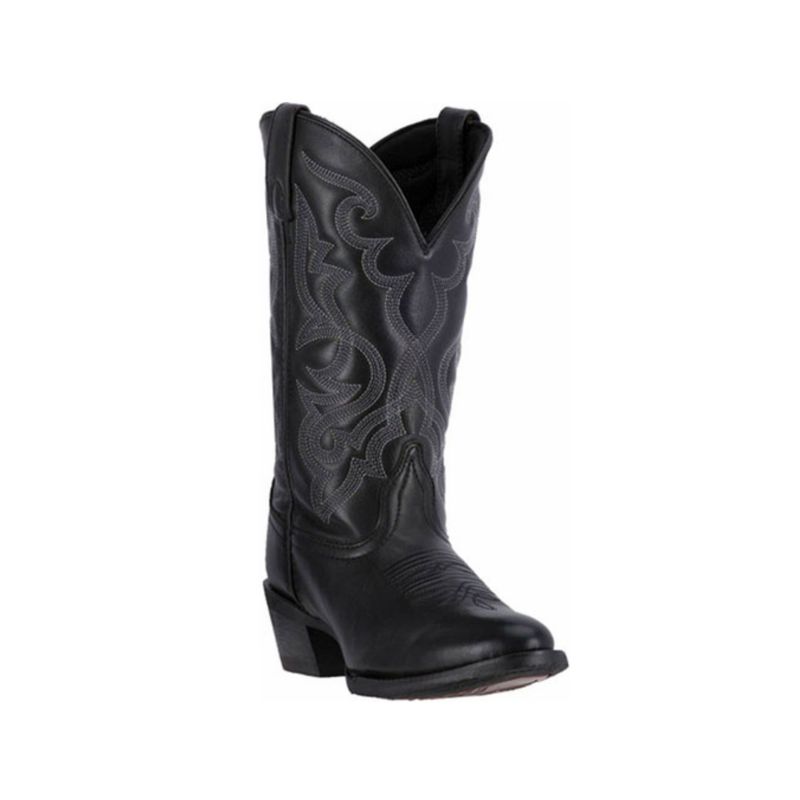 LAREDO - WOMEN'S MADDIE WESTERN BOOTS - MEDIUM TOE-BLACK - Click Image to Close