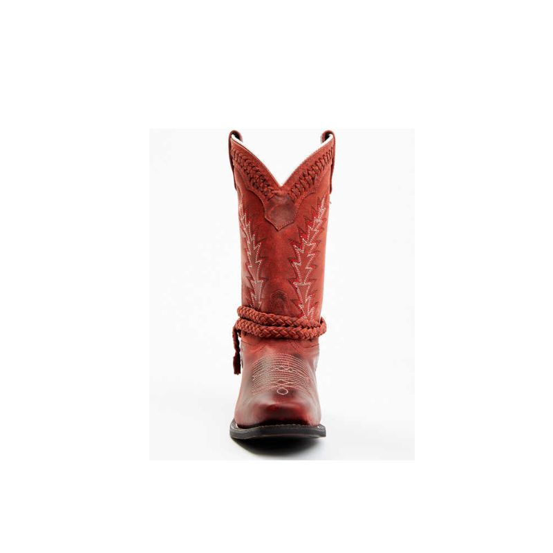 LAREDO - WOMEN'S KNOT IN TIME WESTERN BOOTS - SQUARE TOE-RED