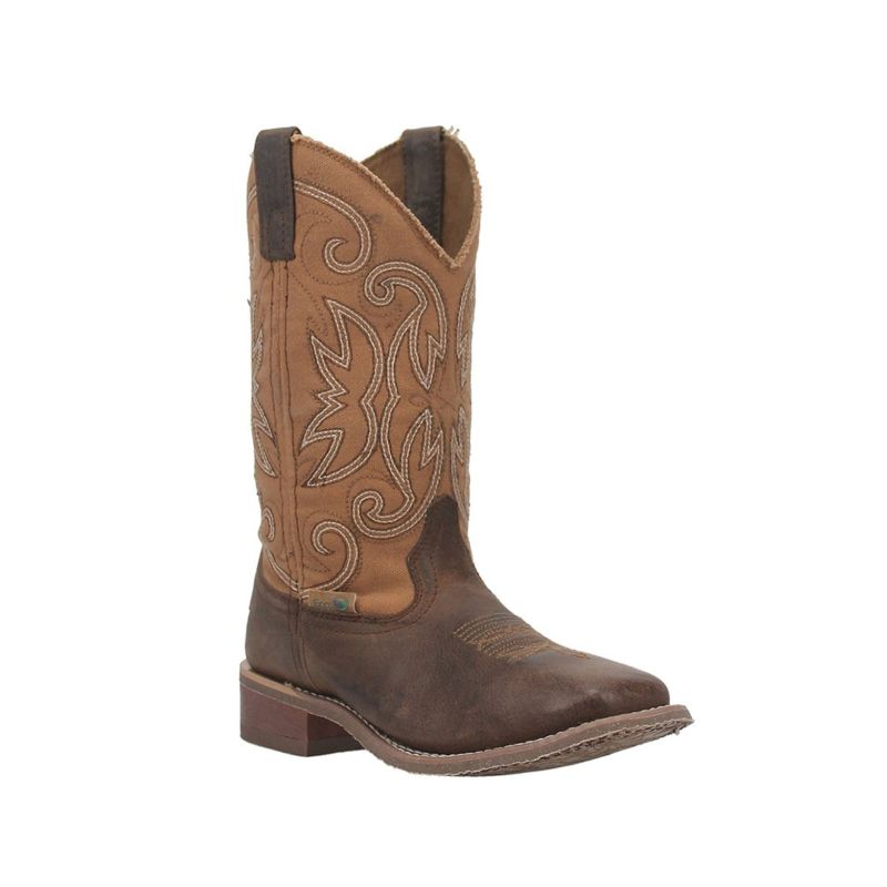 LAREDO - WOMEN'S CANEY WESTERN PERFORMANCE BOOTS - BROAD SQUARE - Click Image to Close