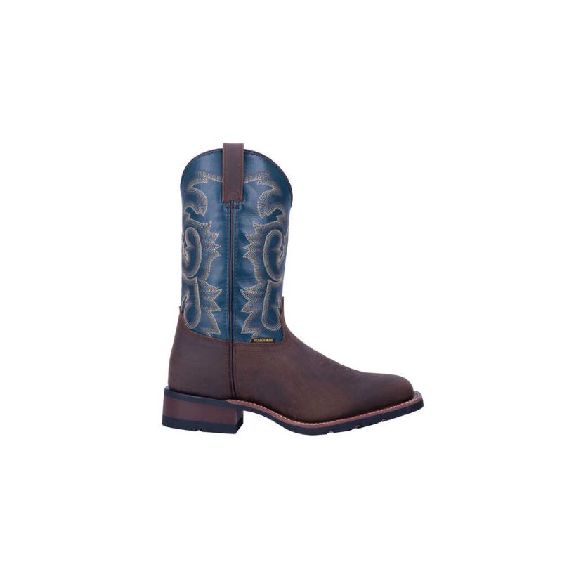 LAREDO - MEN'S HAMILTON WESTERN BOOTS - BROAD SQUARE TOE-TAN