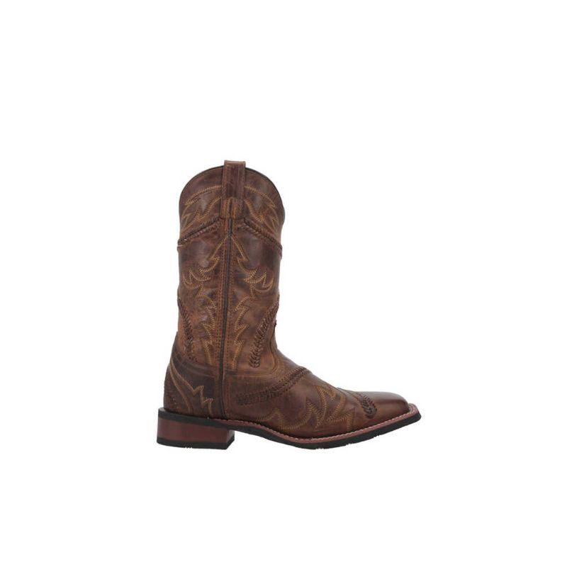 LAREDO - MEN'S ARLO BUCKLACE FANCY SIDEWINDER WESTERN BOOTS - BR