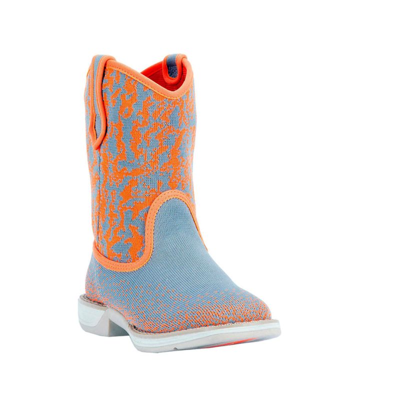 LAREDO - KIDS' COMET PERFORMAIR WESTERN BOOTS-ORANGE - Click Image to Close